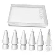 Replacement Pencil Tips for Apple 6 Pack White Multiple durable tips set