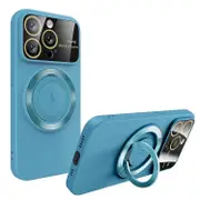 For iPhone 12 Pro Large Window MagSafe ic Holder Phone Case