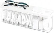 Nkocvew Charger Cable Cord Storage Organizer - Easy Without Ties Desk Drawer Accessories Organizers