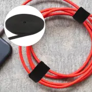Hook and Loop Cable Ties Self Adhesive Cord Organizer Strip Plug Buckle