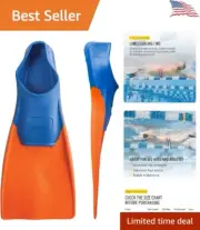 Swimming and Snorkeling Fins - Increase Leg Strength & Speed - Color-coded Sizes