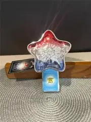 Bath & Body Works Wallflower Plug Red White Blue Fiber Optic Star Night Light