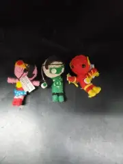 3 DC Comic String Voodoo Dolls Wonder Woman, Flash, Green Lantern