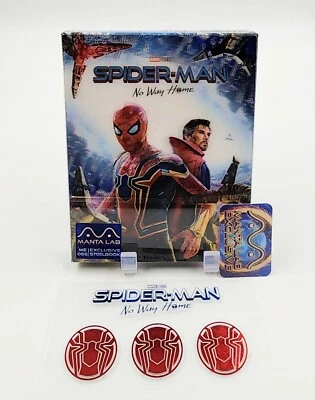 SPIDER-MAN NO WAY HOME [4K UHD + 2D] Blu-ray STEELBOOK [MANTA LAB] LENTICULAR