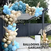 167Pcs Blue Balloon Garland Arch Kit Reusable Birthday Balloon Set Latex bvYbj