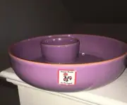 VDS Hand Made in Portugal Chips And Dip/ Vegetable And Dip bowl New W/ Tag