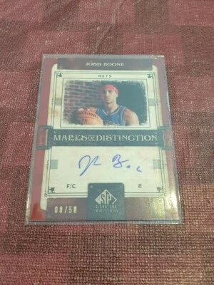 2006-07 SP Signature Josh Boone Autograph Card #ed/50 - New Jersey Nets