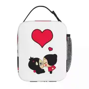 c252 Cute Pucca Lunch Bags Insulated Lunch Tote Waterproof Bento Box Resuable Picnic Bags for Woman Work Children School k252
