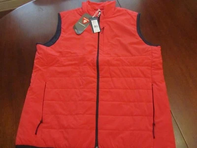 NWT Mens Vineyard Vines Golf Vest Performance Marine Air Primaloft Large $188