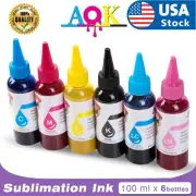 USA 600ML Sublimation Ink for Epson ET-2760 2720 4800 2803 15000 WF 7710 7720