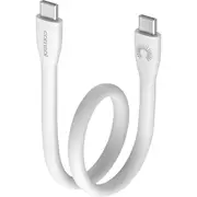 COMSOL LC7799 25Cm Silicone USB-C To USB-C Lead White