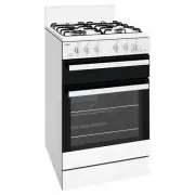 Chef 54cm Freestanding Cooker with Conventional Oven White. CFG503WCH