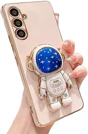 [SUYACS] Samsung Galaxy A54 5G Case, Cute Galaxy A54 5G Case with 3D Astronaut Holder Samsung A54 5G Astronaut Case for Women Girls Soft TPU Full Camera Lens Protection Shockproof Alien Case 6.4"