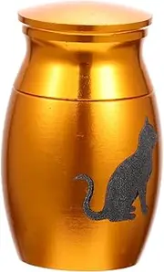FONDOTIN Cat Urn Durable Pet Ash Container for Memorial Storage Compact Design Resistant Casket for Cats and Dogs for and