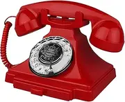 Retro Landline Telephone, Corded Antique Phone Vintage, 1930s Rotary Dial Home Decor Phone, Old Fashion Decorative House Phones for Seniors, Working Basic Rotary Phones for Home/Office/Hotel/School