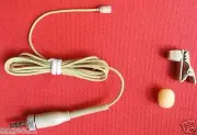 Beige Clip Lapel Microphone for Sennheise G1 G2 G3 G4 Wireless Omnidirectional