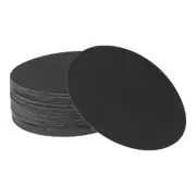 Sandpaper Round 180x180mm 150 Grit 50 Pcs Black Hook & Loop Sanding Sheets