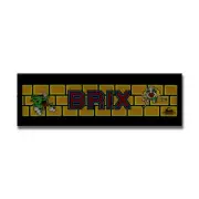 Brix Premium Arcade Marquee Insert Reproduction Header/Backlit Sign