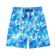 100% AUTHENTIC VILEBREQUIN Swim Trunks Size Medium Paradise Leaf Print NWT Blue