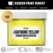Ecotex® Lightning Yellow - Flo Water Based Ink for Screen Printing - All Sizes