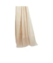 Baby alpaca and silk stole One size Nude