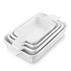 Casserole Dishes for Oven, Porcelain Baking Dishes, Ceramic Bakeware Sets of 4,