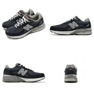 【NEW BALANCE】休閒鞋 990 V3 男鞋 女鞋 深藍 美製 麂皮 復古 拼接 NB 紐巴倫(M990NB3-D)