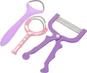 AUTSUPPL 3Pcs Facial Hair Remover Epilator Manual Spring Hair Removal Tools for Women Convenient Safe and Durable Epilators for Upper Lip and Face Hair Removal