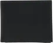 [CTM] Men's Pull Up Leather Bifold Wallet with Coin Pocket, Black