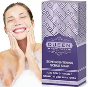 ORGANIC Kojic Acid+Vitamin C Skin Brightening Scrub Soap- Moisturizes, Reduces the appearance of Acne Scars Wrinkles, Dark Or Red Spots Vegan Cruelty Free-NO FRAGRANCE(Kojic+Vitamin C)