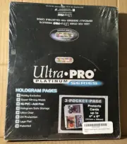 100 ULTRA PRO PLATINUM 3-POCKET 4x6 PAGES SHEETS PHOTO CURRENCY COUPON POST CARD