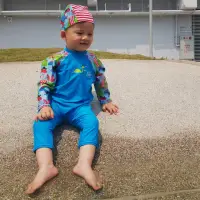 在飛比找momo購物網優惠-【Splash About 潑寶】嬰兒泳衣 抗UV 連身- 