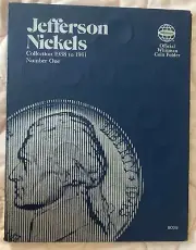 1967 Whitman Jefferson Nickels Nickel Coin Folder 1938-1961 #1 Album Book 9009