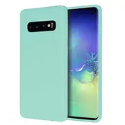 ZUSLAB Galaxy S10 Nano Silicone Case Shockproof Gel Rubber Bumper Protective Cover for Samsung (2019) - Mint Green