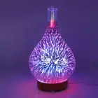 ▶Glass Night Lights Diffusers Humidifier 7 Colour Changing LED Lights Aroma