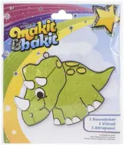 Colorbok Makit & Bakit Suncatcher Kit-Dinosaur - 3 Pack
