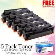 5PK CF410X Black Toner Cartridge For HP LaserJet Pro MFP M452dw M477fdw M477fnw