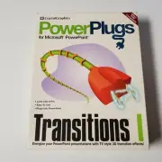 NEW PowerPlugs Transitions PC CD MS PowerPoint 70 effects TV style 3D pro plugin