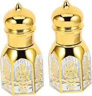 Cabilock 2pcs Refillable Glass Essential Oil Roller Bottles Portable Roll Perfume Bottles for Travel Effortless Application for Storing Fragrances the Go
