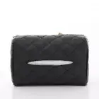 1 Pcs Leather Tissue Box Black Tissue Holder Car Tissue Holder Bedroom