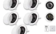 CS-IC83 8” 3-Way In Ceiling Home Theater Speaker System (White, Standard Frame