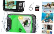 4K Waterproof Digital Camera, 48MP 17 FT Underwater, 2.8" LCD Kids Camera with