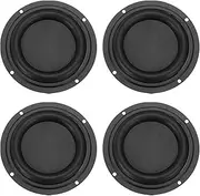 uxcell 4 Pcs Passive Radiator 4 Inch Round Woofer Vibrating Membrane, Rubber Vibration Diaphragm Plate Subwoofer for Bass Speaker Replacement, DIY