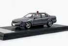 Mortal 1:64 Gray Police ER34 SKYLINE 25GT Sports Model Diecast Metal Car