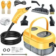 Agrdeed Handheld Steam Cleaner, 2500W High Pressure, 6-Speed Adjustable with 3 Brush Heads, Suitable for Hard Floors, Carpets, Upholstery, Kitchen & Bathrooms