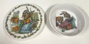 Vintage ONEIDA Deluxe Peter Rabbit Child's Plate & Bowl Set Melamine NEW MINT