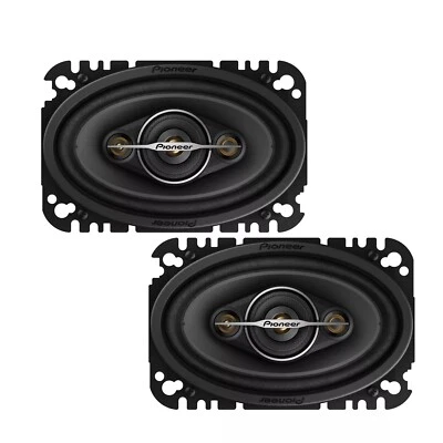 Pioneer TS-A4671F 200 Watts 4" x 6" 4-Way Coaxial Car Audio Speakers 4"x6" PAIR
