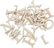 ERINGOGO Wooden Number Crafts Greek Alphabet Learning Tiles 48pcs Educational Toys Smooth Finish Portable