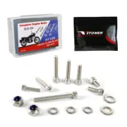 89 PCS Stainless Screws Engine Bolts Kit Fit For Honda CB350/CL350/SL350 68-73