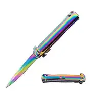 Fast Assist Open All Rainbow Michael Corleone Milano Godfather Pocket Knife